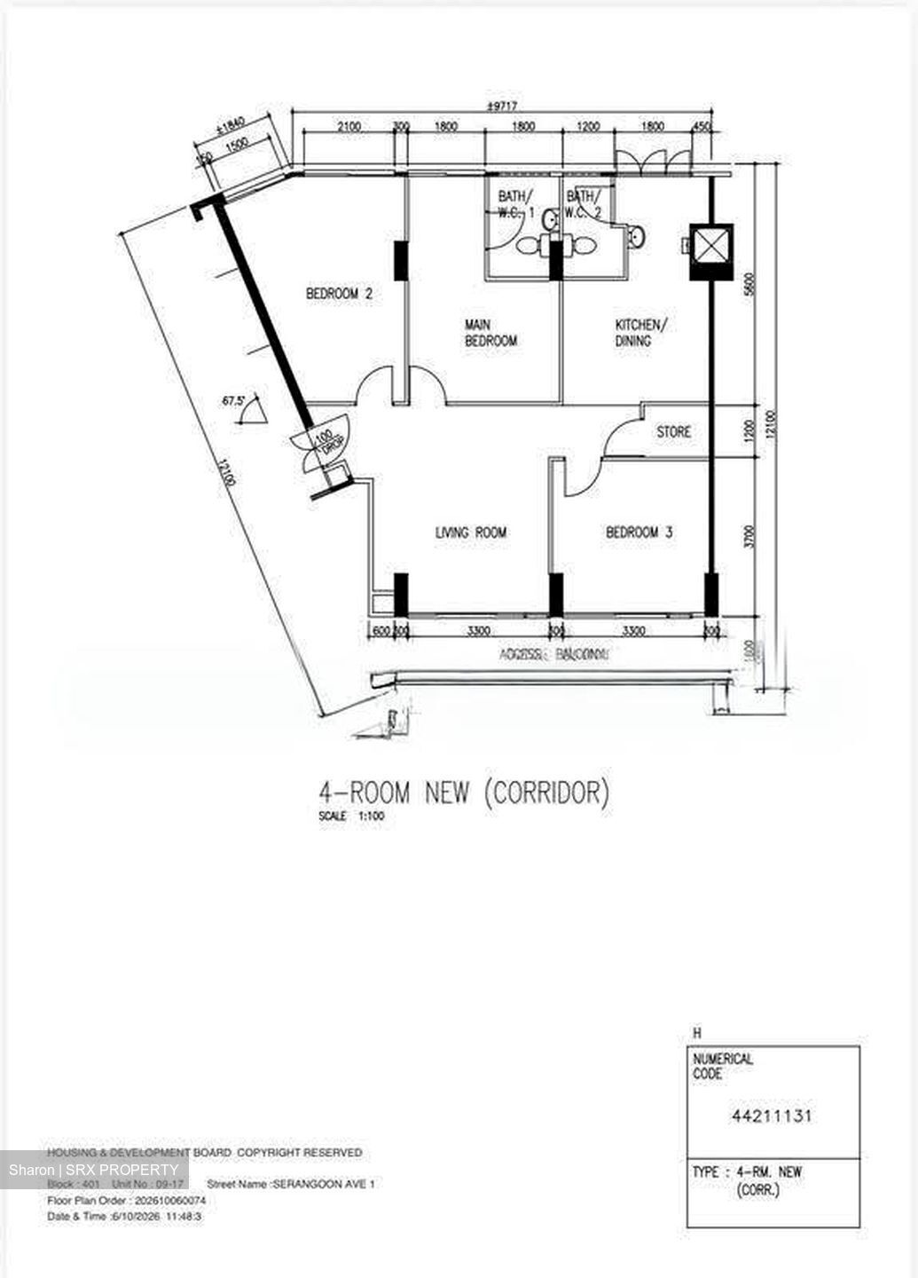 Blk 401 Serangoon Avenue 1 (Serangoon), HDB 4 Rooms #629158331